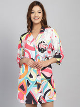 Swimwear Vibrant Print cover up Sarong