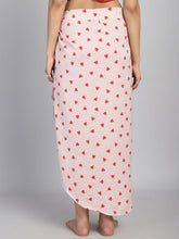 Peach Heart Printed cover up Sarong