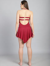 CUKOO Padded Solid Red  Swimsuit