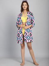 Swimwear Geometric Print cover up Sarong