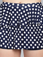 CUKOO Padded Blue Polka Dot Skirtini Swimwear